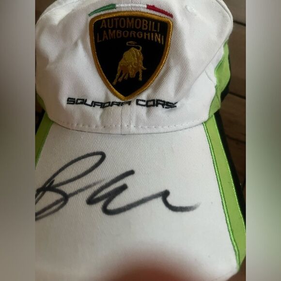 Bob Wallace LAMBORGHINI SQUADRA COURSE HAT with autograph - Picture 2 of 8